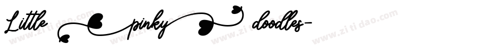 Little pinky doodles字体转换